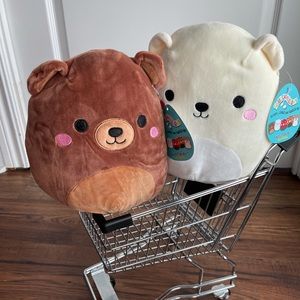 Omar and Brook Squishmallows Bundle 8" Bea…